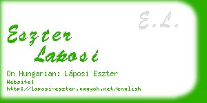 eszter laposi business card