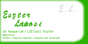 eszter laposi business card